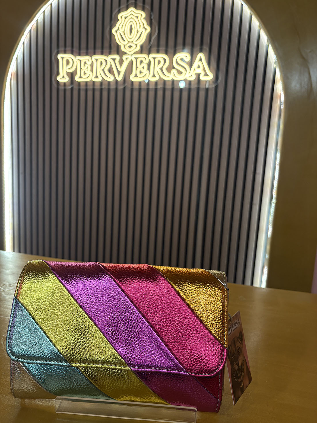 Cartera de fiesta de colores