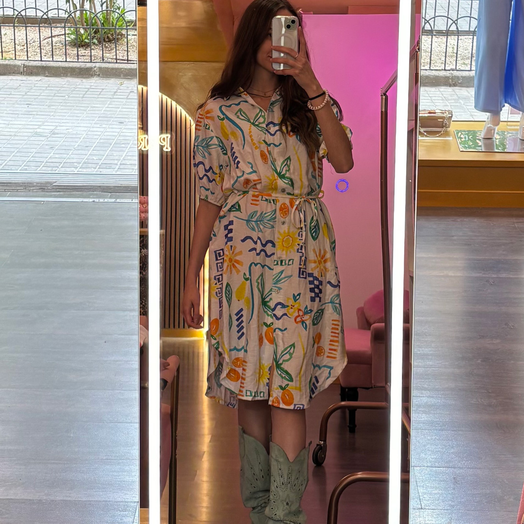 vestido estampado